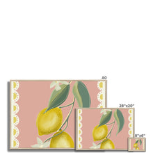 Load image into Gallery viewer, Pink Lemons Framed Print
