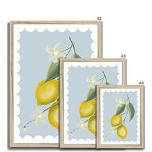 Load image into Gallery viewer, Lemons with border Framed Print
