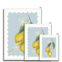 Load image into Gallery viewer, Lemons with border Framed Print
