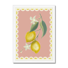 Load image into Gallery viewer, Pink Lemons Framed Print
