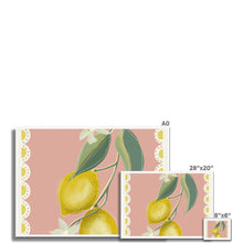 Load image into Gallery viewer, Pink Lemons Framed Print
