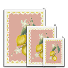 Load image into Gallery viewer, Pink Lemons Framed Print
