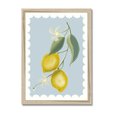 Load image into Gallery viewer, Lemons with border Framed Print
