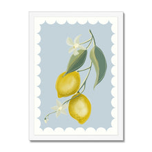 Load image into Gallery viewer, Lemons with border Framed Print
