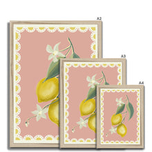 Load image into Gallery viewer, Pink Lemons Framed Print
