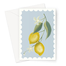 Load image into Gallery viewer, Lemons with border Greeting Card
