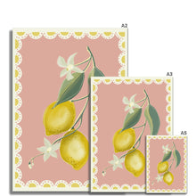 Load image into Gallery viewer, Pink Lemons Fine Art Print
