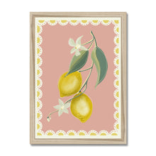 Load image into Gallery viewer, Pink Lemons Framed Print
